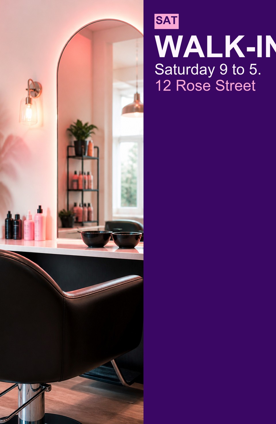 Salon Weekend template for Catalog Printing