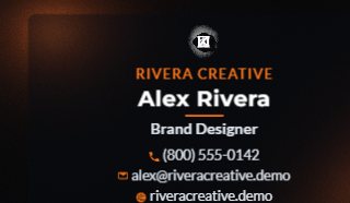 Aurora Glow template for Circle Business Cards