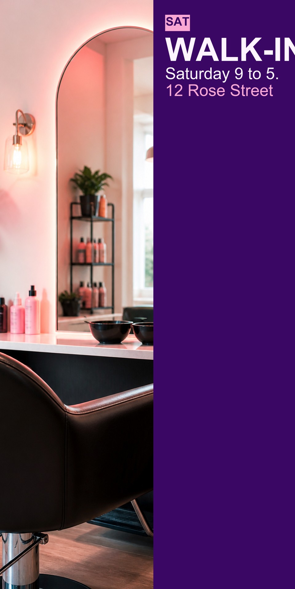 Salon Weekend template for Imanes personalizados para vehículos | 55printing