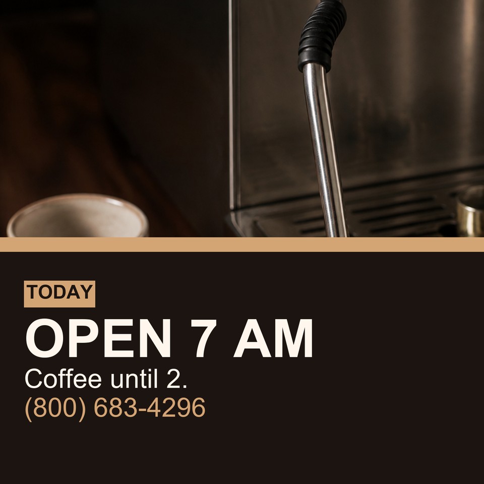 Cafe Hours template for Paquetes impresos para DVD y CD | 55printing