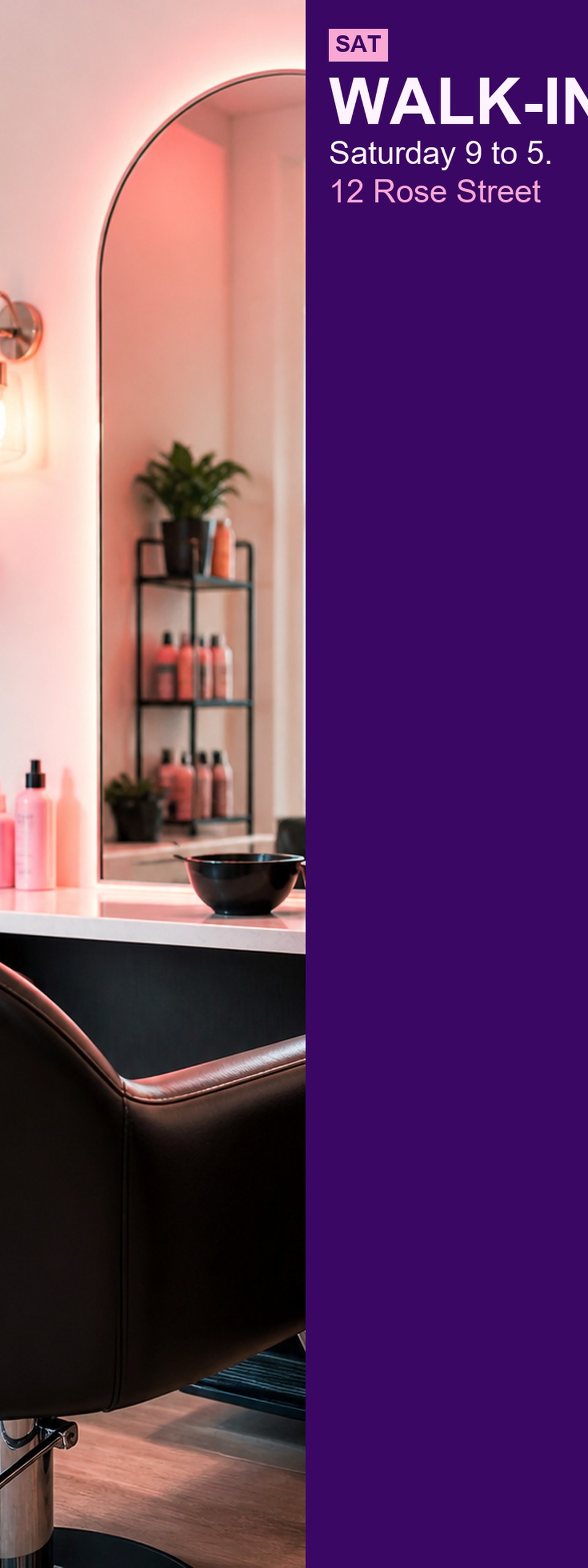 Salon Weekend template for Event Tickets