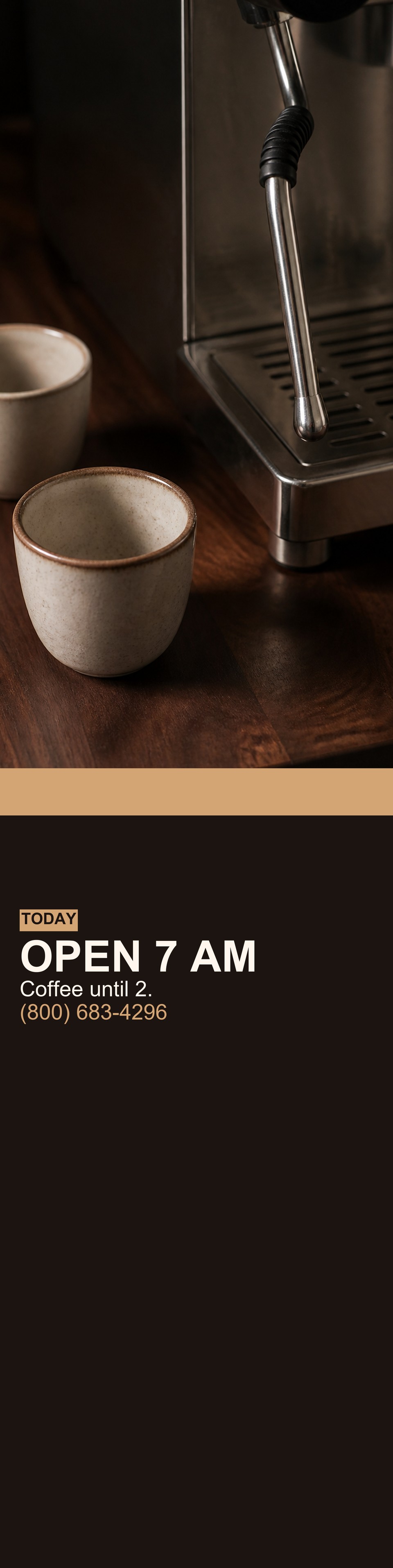Cafe Hours template for Banderas feather personalizadas | 55printing