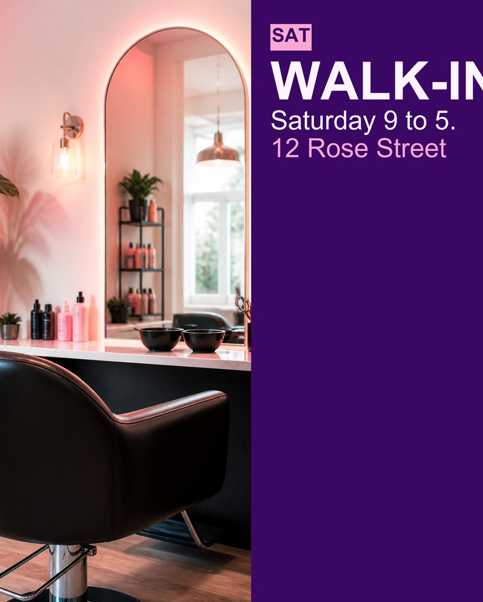 Salon Weekend template for Digital Poster Printing