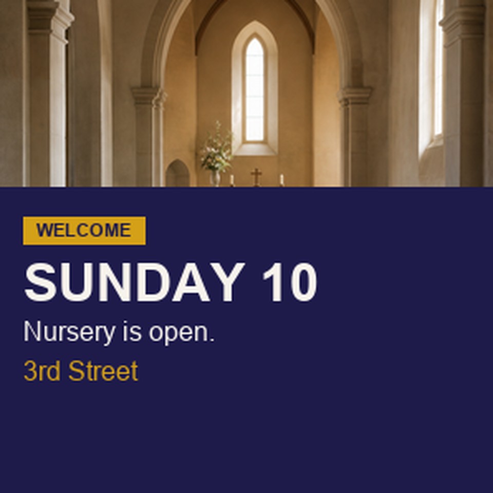 Church Welcome template for Etiquetas circulares en rollo | 55printing
