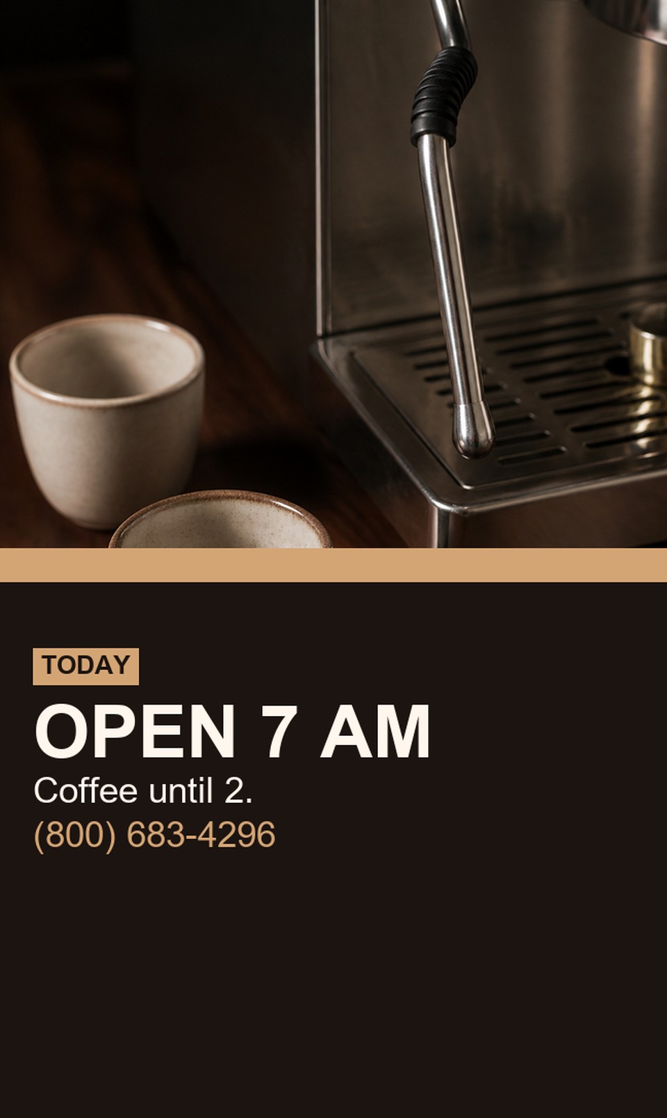 Cafe Hours template for Tarjetas tipo Rolodex | 55printing