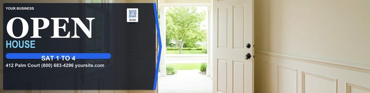 Open House template for Window cling personalizado | 55printing