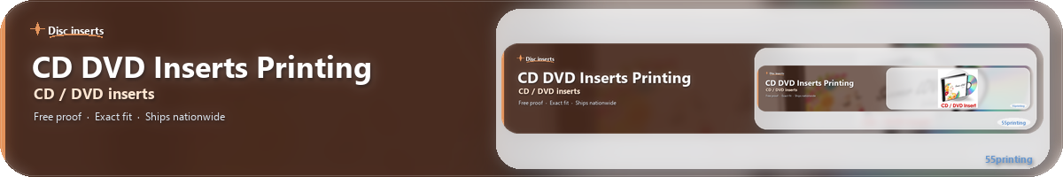 CD / DVD Inserts Printing