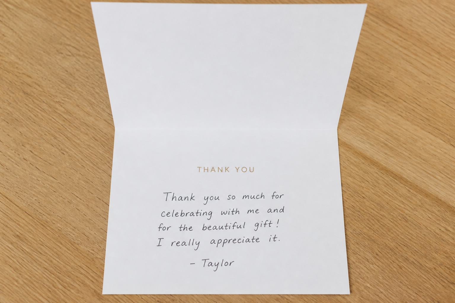 Folded Cards Printing: opened to show the inside, 55printing product photo