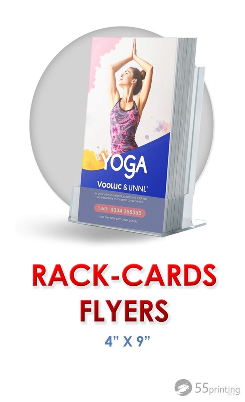 rackcard printing 4x9 full color sample