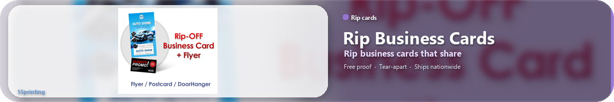 Rip Business Card Printing