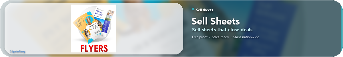 Cheap Sell Sheets Printing