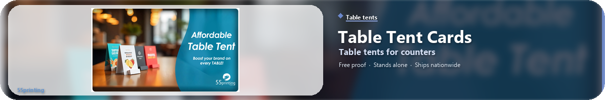 Table Tent Cards Printing