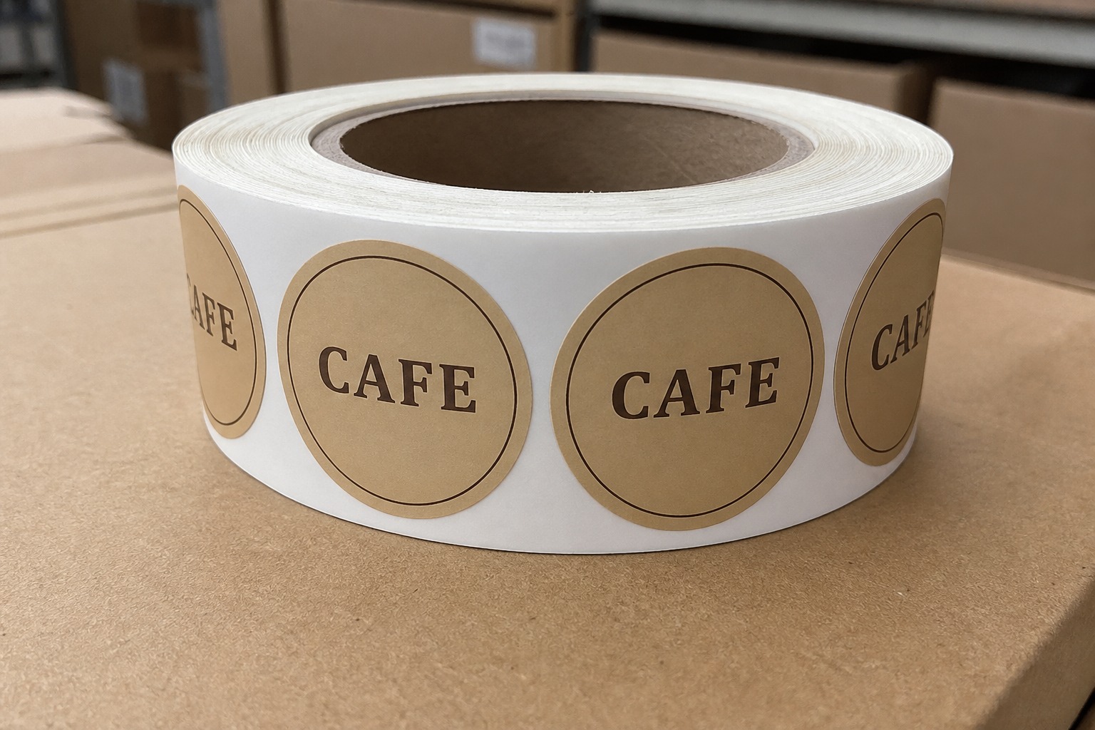 Circle Shape Roll Labels: roll, 55printing product photo