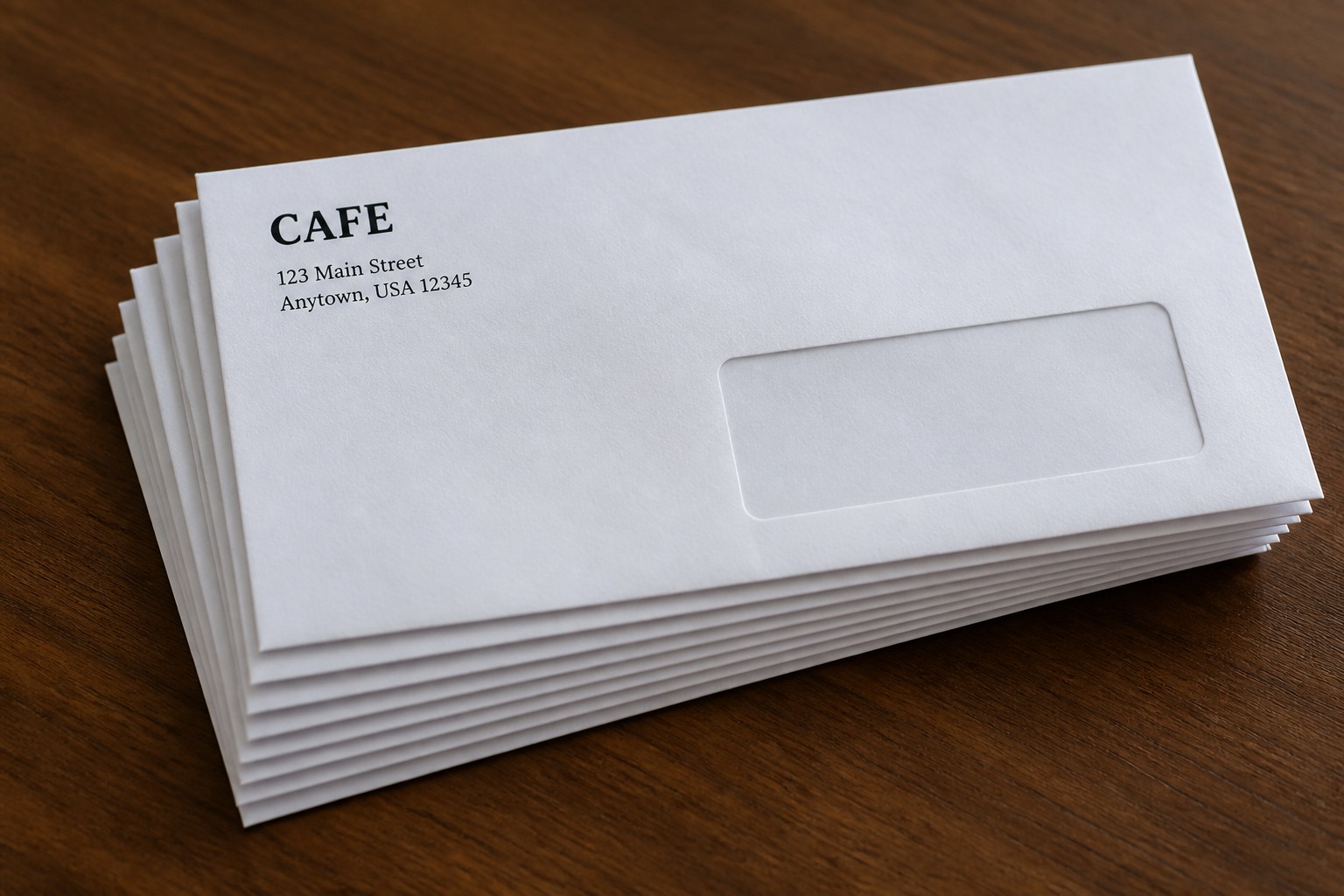 Digital Fast Envelopes: stack of finished prints, 55printing product photo