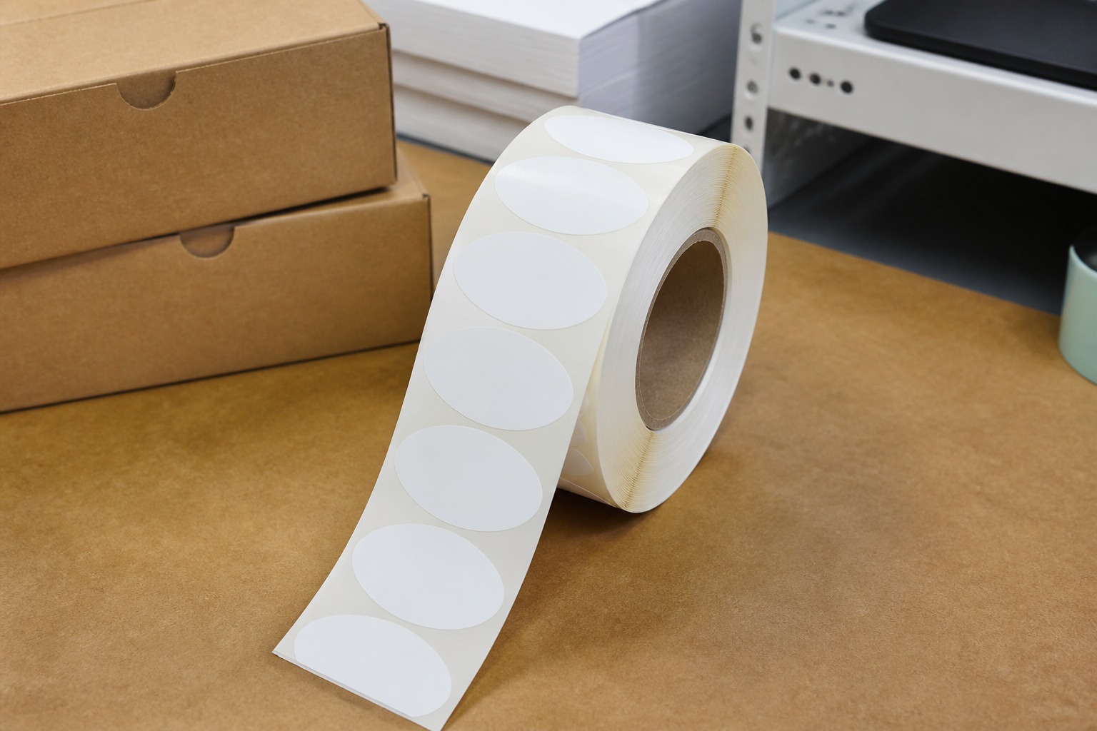 Oval Roll Labels: roll, 55printing product photo