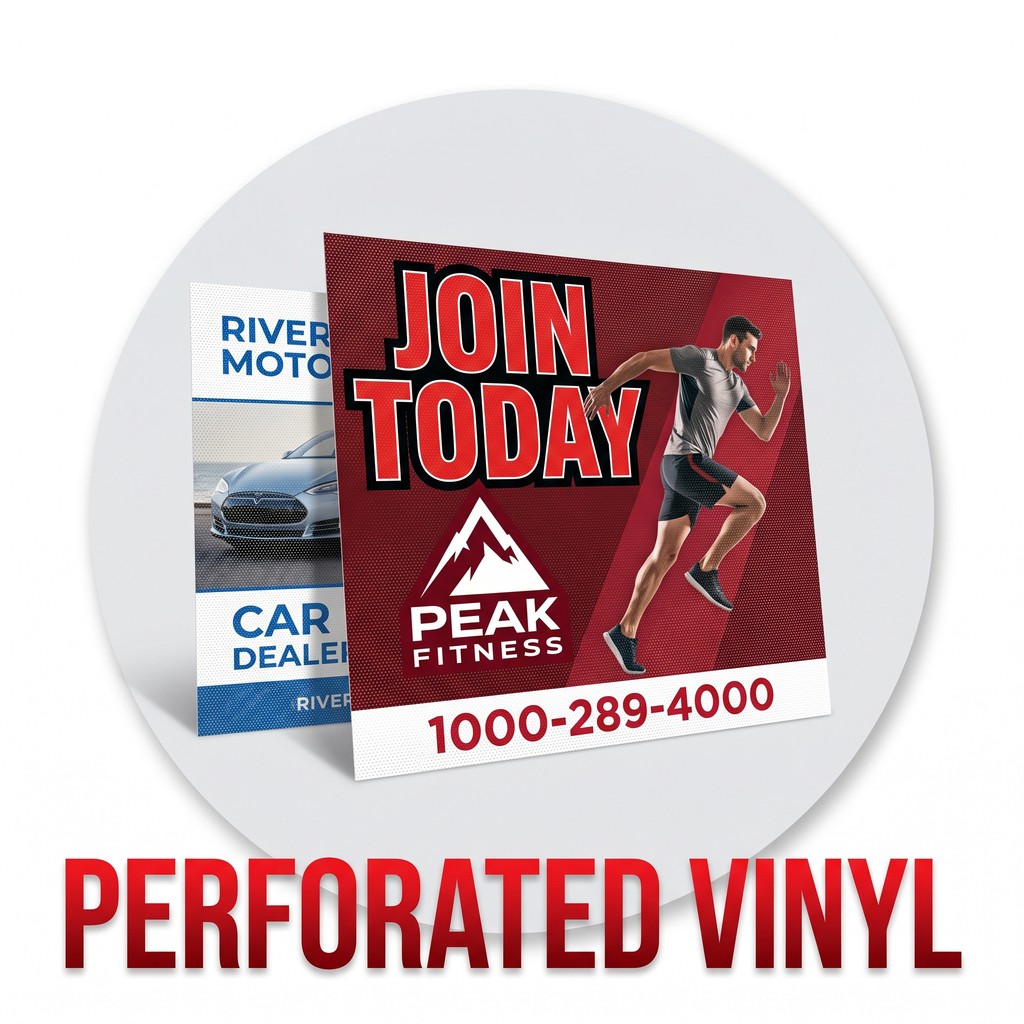 Perforated Window Vinyl