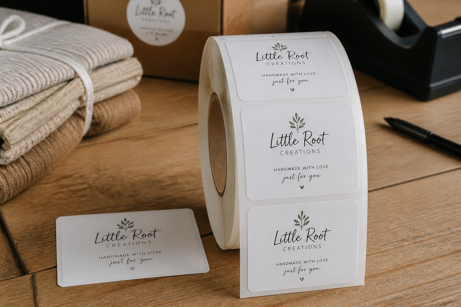 Rectangle Rounded Corners Roll Labels: roll, 55printing product photo