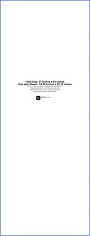 Bannerstands 24inx63in V guideline preview
