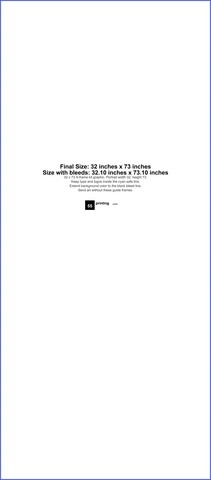 Bannerstands 32inx73in V guideline preview