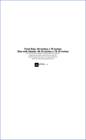 Bannerstands 48inx78in V guideline preview