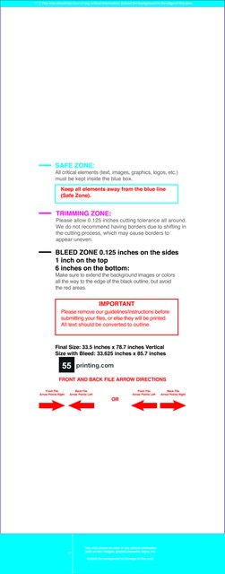 Retractablebanner 33.5inx78.7in V Front guideline preview