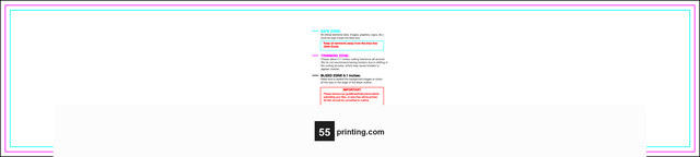 55printing Bookmark 1.5inx7in H Download Template Guideline - Bookmarks