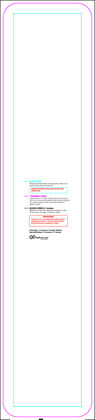 55printing Bookmark 1.5inx7in V Round Download Template Guideline - Bookmarks