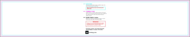 Bookmark 2inx10.5in H Front guideline preview