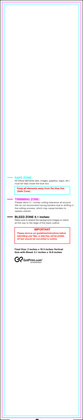 55printing Bookmark 2inx10.5in V Download Template Guideline - Bookmarks