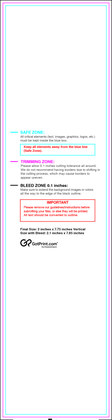 55printing Bookmark 2inx7.75in V Download Template Guideline - Bookmarks