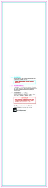 Bookmark 2inx8in V Front guideline preview