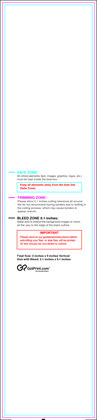 55printing Bookmark 2inx9in V Download Template Guideline - Bookmarks