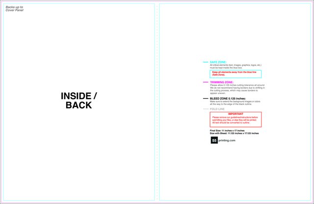 Brochure 11inx17in Halffold Inside guideline preview