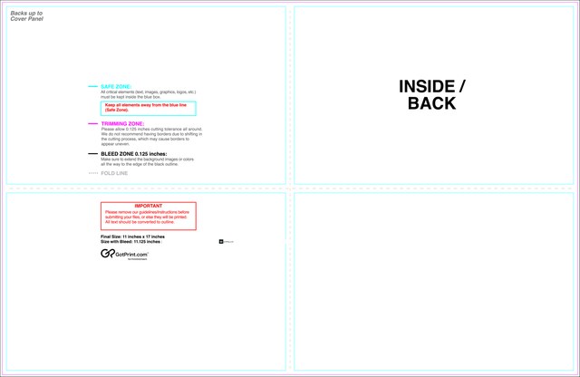 Brochure 11inx17in Halffold Then Half 8.5x5.5 Front guideline preview