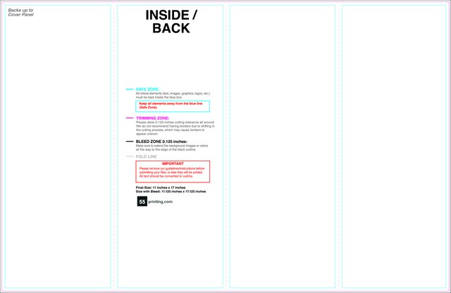 Brochure 11inx17in Parallelfold Inside guideline preview