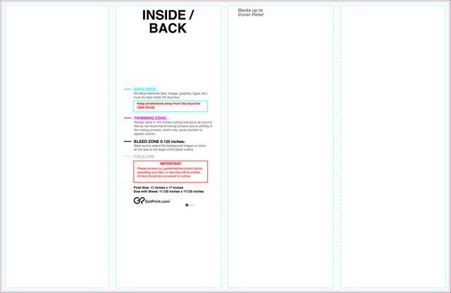 Brochure 11inx17in Reverse Parallelfold Front guideline preview