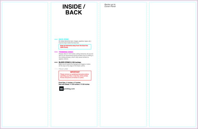 Brochure 11inx17in Reverse Parallelfold Inside guideline preview