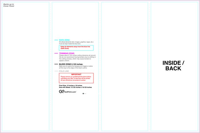 Brochure 12inx18in Accordion Front guideline preview