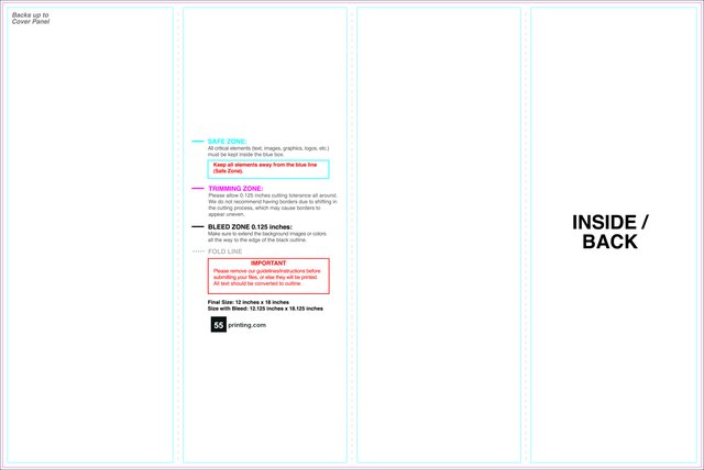 Brochure 12inx18in Accordion Inside guideline preview