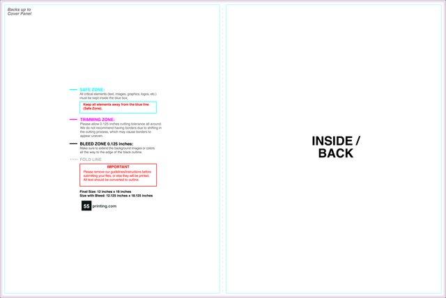 Brochure 12inx18in Halffold Inside guideline preview
