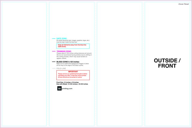 Brochure 12inx18in Parallelfold Outside guideline preview
