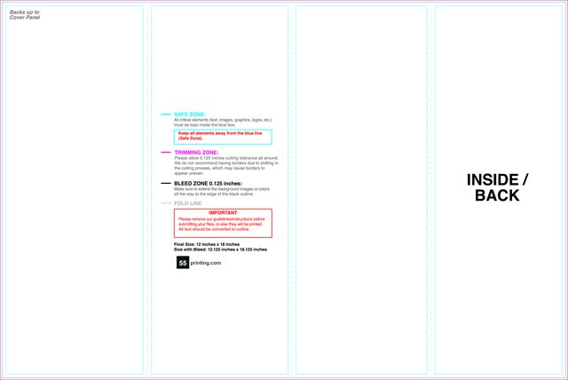 Brochure 12inx18in Rollfold Inside guideline preview