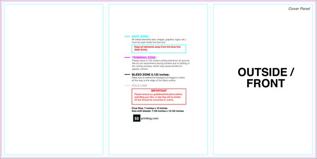 Brochure 7inx14in Zfold Outside guideline preview