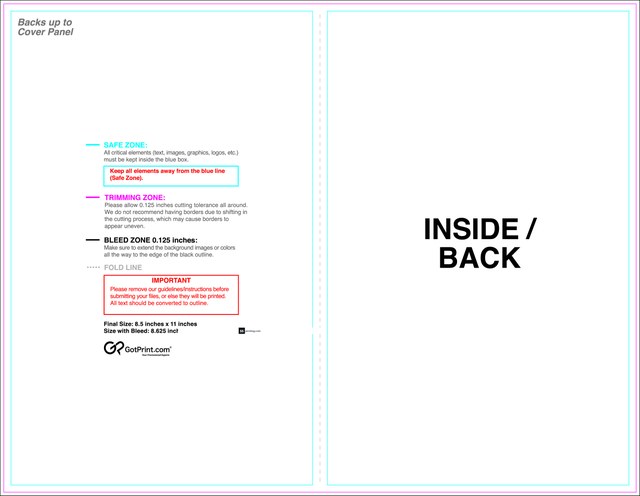 Brochure 8.5inx11in Halffold Front guideline template 8.5" × 11" JPG