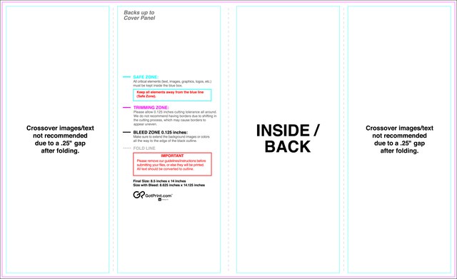 Brochure 8.5inx14in Closedgatefold Front guideline preview