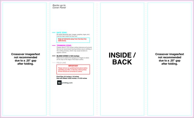 Brochure 8.5inx14in Closedgatefold Inside guideline preview