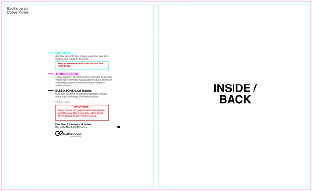 Brochure 8.5inx14in Halffold Front guideline preview