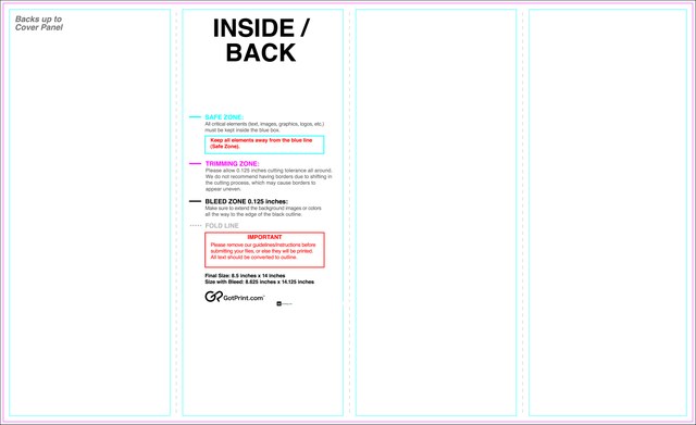 Brochure 8.5inx14in Parallelfold Front guideline preview