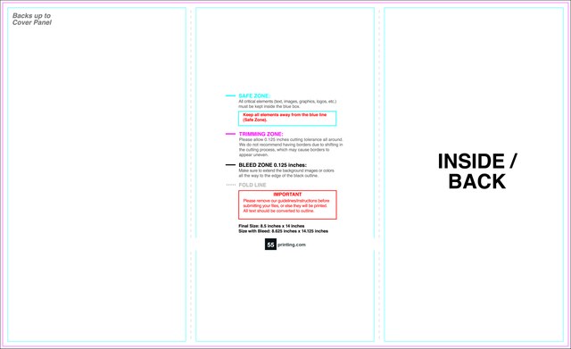 Brochure 8.5inx14in Zfold Front guideline preview