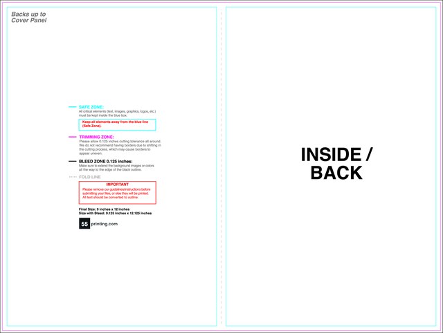 Brochure 9inx12in Halffold Front guideline preview